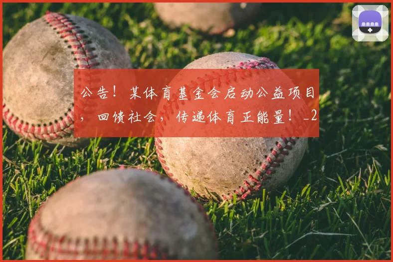 公告!某体育基金会启动公益项目,回馈社会,传递体育正能量!_20260704165524
